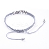 Adjustable Nylon Thread Braided Bead Bracelets BJEW-JB05289-03-2