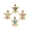 Alloy Rhinestone Connector Charms ALRI-T011-05-1