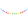 Felt Ball Garlands AJEW-CJC0001-41B-4
