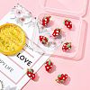 8Pcs Handmade Lampwork Pendants LAMP-FS0001-52B-7