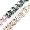 Rondelle Transparent Glass Beads Strands GLAA-T023-33B-1