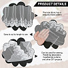 5 Yards Milk Fiber Gauze Embroidery Lace Ribbon Trims Fabric DIY-DR0001-57-6