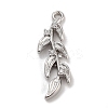 Brass Pave Clear Cubic Zirconia Pendants KK-Z061-15P-02-1