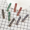 4 Pairs 4 Colors Alloy Rhinestone Stud Earrings for Women EJEW-AN0004-35-7