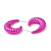 Croissant Acrylic Stud Earrings EJEW-P251-37-3