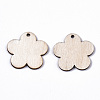 Unfinished Natural Poplar Wood Pendants WOOD-S045-109-2