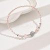 AB Color Glass & Alloy Beaded Anklets for Women HD5357-7-1