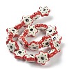 Handmade Porcelain Flower Beads PORC-J008-07-3
