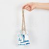 12Pcs 3 Styles Mediterranean Style Natural Wood Pendant Ornaments AJEW-PH0001-55-3