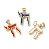 Brass Enanel Pendants KK-C262-04G-1