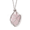 3Pcs 3 Sizes 304 Stainless Steel Macrame Pouch Empty Stone Holder Necklace Making NJEW-JN05239-6