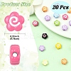 20Pcs Baking Paint Alloy Beads FIND-YW0010-75-2