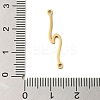 304 Stainless Steel Wave Links Connector Charms LS-STAS-S123-03G-05-3