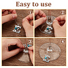 Brass Wine Glass Charms AJEW-GA00015-3