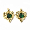 Brass Micro Pave Cubic Zirconia Pendants KK-P223-51G-02-2