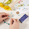100Pcs 2 Colors Synthetic Turquoise Enamel Beads Strands G-SC0002-81-3