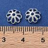 Rack Plating Brass Bead Caps KK-F090-21S-02-3