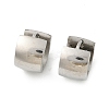 304 Stainless Steel Polishing effect Hoop Earrings EJEW-M001-29B-P-4