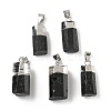 Natural Black Tourmaline Pendants G-D350-02P-1