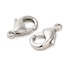 Rack Plating Brass Lobster Claw Clasps KK-F090-27P-03-2