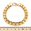 304 Stainless Steel Box Chain Bracelets for Women Men BJEW-F488-47G-5