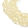 Natural Lemon Quartz(Heated) Beads Strands G-B167-A11-10mm-4