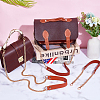 WADORN 3Pcs 3 Style PU Leather Curb Chain Bag Straps FIND-WR0010-42A-4
