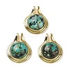 Natural African Turquoise(Jasper) Pendants G-M405-06G-02-1