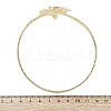 Lotus Alloy Arm Cuff Bangles for Girl Women LS-AJEW-A063-01E-G-5