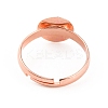 Adjustable Brass Finger Rings Components KK-WH0054-22C-RG-2