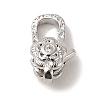 Brass Micro Pave Clear Cubic Zirconia Lobster Claw Clasps LS-KK-K371-11A-P-1