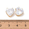 Brass Clear Cubic Zirconia Cabochons LS-STAS-M294-30C-3