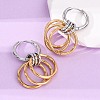 304 Stainless Steel Two Tone Hoop Earrings LS-EJEW-A136-01D-GP-3