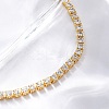 Brass Pave Clear Cubic Zirconia Horse Eye Box Chain Slider Bracelets BJEW-YWC0002-06B-G-6