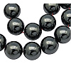 Non-Magnetic Synthetic Hematite Beads Strands LS-G-H1623-12mm-1-1