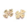 304 Stainless Steel with Enamel Pendants X-STAS-T068-107B-G-2
