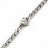 Tarnish Resistant Trendy Men's 201 Stainless Steel Box Chain Necklaces NJEW-L043A-46P-3