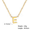 201 Stainless Steel Initial Pendant Necklaces FS-WG78A3B-05-1