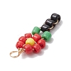 Glass Seed Beaded Pendants PALLOY-JF02992-5