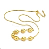 Rack Plating Brass Round Bib Necklaces for Women NJEW-C059-23G-1-1