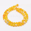 Natural Striped Agate/Banded Agate Bead Strands X-G-K155-A-6mm-06-2