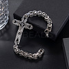 Gothic Style Cross 304 Stainless Steel Link Bracelets FS-WG287BB-02-1