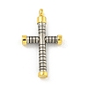 Ion Plating(IP) 304 Stainless Steel Pendants STAS-F307-06G-1