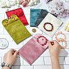 6Pcs 6 Colors Velvet Jewelry Pouches ABAG-CJ0001-04-4