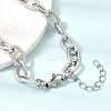 9MM 304 Stainless Steel Textured Cable Chain Necklaces for Women Men SA-CBA37BC-19P-3