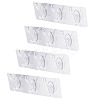 Self-adhesive Acrylic Wall Hook Hangers AJEW-TADJ0001-09B-01-1