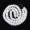 Electroplate Imitation Jade Glass Beads Strands EGLA-N022-05B-B01-2
