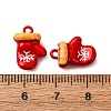 Christmas Themes Baking Paint Alloy Pendants LS-FIND-G097-02D-3