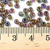 Electroplated Glass Beads GLAA-Q120-02A-3