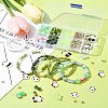 DIY Bamboo & Panda Acrylic & Alloy Enamel Bracelets Jewelry Making Kits DIY-FS0007-48-10